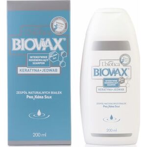 BIOVAX Intensywny szampon regenerujący z keratyną i jedwabiem 200 ml