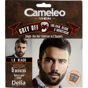 Delia Cosmetics Cameleo Men Krem do włosów,brody i wąsów nr 1.0 black 15mlx2