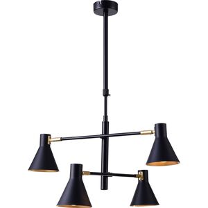 Lampa wisząca Candellux Lampa sufitowa czarna Candellux LESS 34-72689