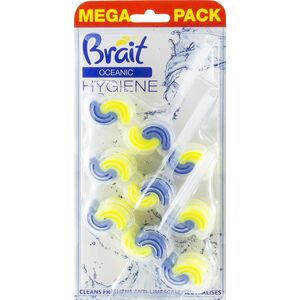 Brait Brait Hygiene & Fresh Kostka toaletowa do WC 2-fazowa Oceanic 1op.-3x45g