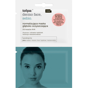 Tołpa sebio, normalizująca maska głęboko oczyszczająca (saszetka) 2x6 ml