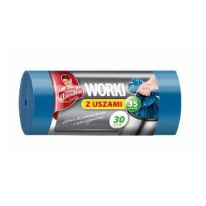 Anna Zaradna AZ Worki na śmieci z uszami LDPE 35L 30SZT. NIEBIESKIE (AZ1-WNS-3883)