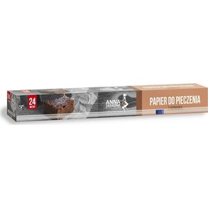 Stella ANNA ZARADNA Papier do pieczenia brązowy 24m opakowanie z ucinarką