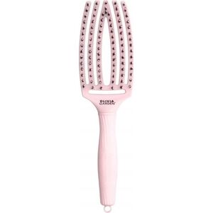 Olivia Garden Fingerbrush Pink Pastel, szczotka z włosiem z dzika, Medium