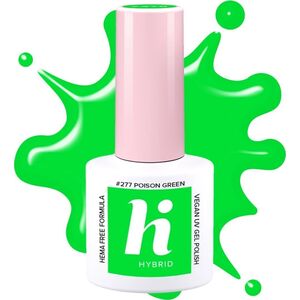 Hi Hybrid Hi Hybrid HEMA Free Lakier hybrydowy Neon #277 Poison Green 5ml