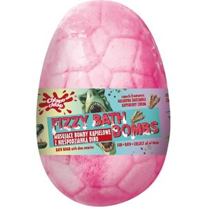 Chlapu Chlap CHLAPU CHLAP Musująca Bomba kąpielowa Jajo Dinozaura z niespodzianką - malinowa śmietanka 140g