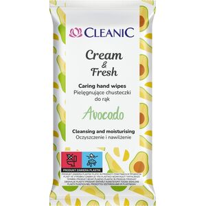 Osram Cleanic Cream&Fresh Avocado Pielęgnujące chusteczki do rąk, 15 szt.