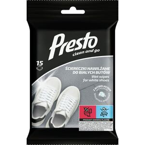 Osram Presto Ściereczki nawilżane z wybielaczem optycznym do białych butów 15 szt