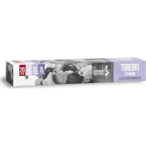 Anna Zaradna Torebki strunowe MIX 1L, 2L, 3L - 20 szt.