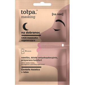 Tołpa masking Maseczka odbudowująca Na dobranoc CICA 2x5 ml 10ml