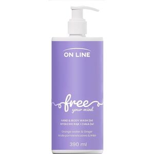 On Line Emocje Mydło do rąk i ciała 2w1 free 390ml