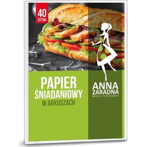 Anna Zaradna Papier śniadaniowy w arkuszach - 40szt.