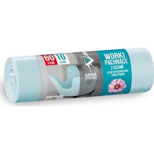 Anna Zaradna Worki na śmieci z uszami zapach kwiatowy 10 szt. 60 l 300g