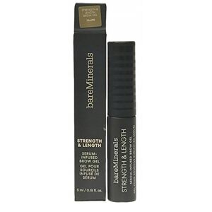 BAREMINERALS STRENGTH & LENGTH BROW GEL REFORMULATION TAUPE 5ML