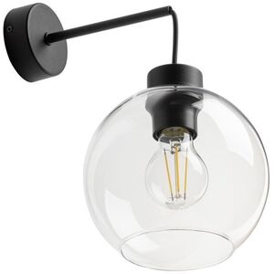 TK Lighting Cubus 10245 απλίκα τοίχου 1x15W E27 διαφανές/μαύρο