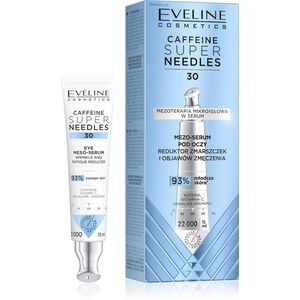 EVELINE Καφεΐνη Super Needles 30 Μεσο-ορός για τα μάτια - μειωτής ρυτίδων και συμπτωμάτων κόπωσης 15 ml