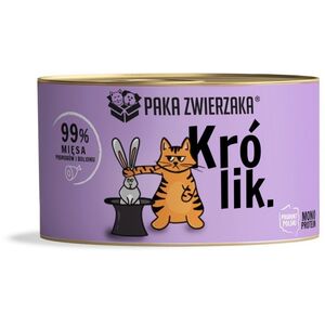 Paka Zwierzaka królik karma mokra dla kota 200g