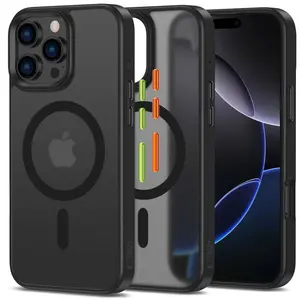 Etui Tech-Protect Magmat Xt 3-set MagSafe Apple iPhone 16 Pro Matte Black