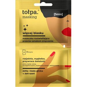 Tołpa masking Maseczka rozświetlająca przeciw oznakom zmęczenia Więcej blasku 2x5 ml 10ml