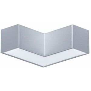 Σύνδεσμος L συστήματος LINION LED 3,5W 90° 3000K 200lm IP20 24V ματ χρώμιο RAL 9006 / αλουμίνιο