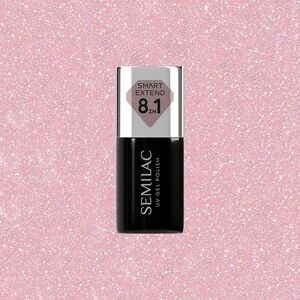 SEMILAC Smart Extend Υβριδικό βερνίκι Glitter Dirty Nude Rose αρ. 805 7 ml