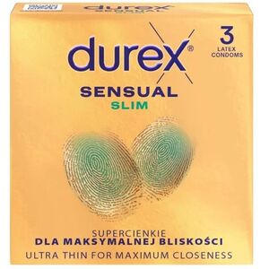 DUREX Sensual Slim Προφυλακτικά εξαιρετικά λεπτά - στενό σχήμα 1 συσκ.-3 τεμάχια