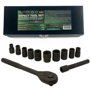 Σετ κλειδιών κρούσης ROCKFORCE 12 τεμ. 1/2" 6γωνικό (10-24mm)