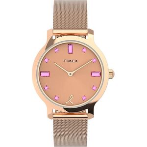 Zegarek Timex Zegarek damski Timex TW2V52800 różowe złoto