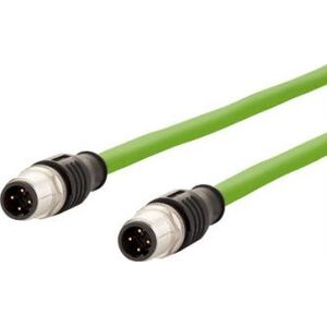Metz Kabel połączeniowy METZ CONNECT M12 męski-M12 męski, 4-biegunowy kodowany D, 2 m