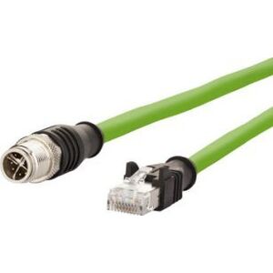 Metz Kabel połączeniowy METZ CONNECT M12 męski-RJ45 męski, 8-biegunowy kodowany X, 10 m