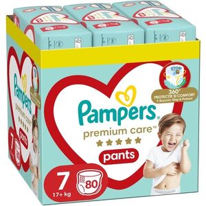 Sauskelnės Pampers Premium Care Pants, 7 Dydis, 80 vnt, 17+kg