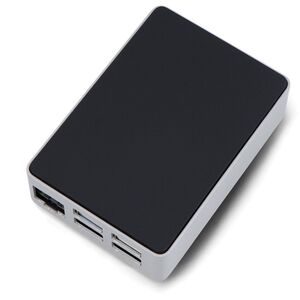 Obudowa do Raspberry Pi 5 - aluminiowa - srebrno-czarna - Flirc}