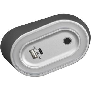 AGRA lampka podszafkowa LED 2,5W, 80lm, 4000K, z włącznikiem bezdotykowym i funkcją ładowania USB A+C, szara