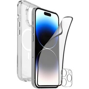 Etui Puro + Folia Ochronna Ekranu + Folia Ochronna Obiektywu Aparatu do iPhone'a 15 PRO MAX - Przezroczyste standard