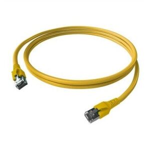 Kabel krosowy EasyLan FlexBoot Cat.6A, S/FTP, żółty, 10 m