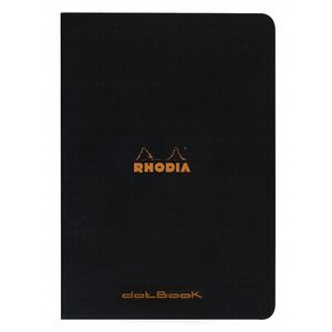Rhodia Kladdehæfte A4 dotted papir - sort omslag - 80gram 48 sider (Rhodia nr. 119166C)