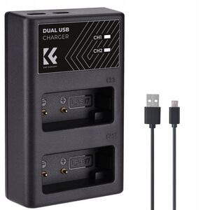 Διπλός Φορτιστής Usb Για Lp-e17 Lpe17 Canon Eos Rp M3 M5 M6 77d 800d 8000d / Kf28.0008