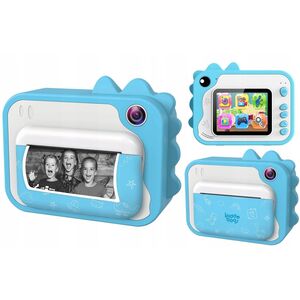 Ψηφιακή Άμεση Κάμερα 20mp 1080p + Mp3 Εκτυπωτής Εκτύπωση Φωτογραφιών / P80 Μπλε