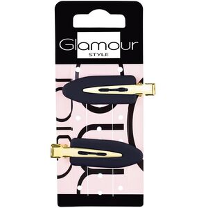 GLAMOUR_Κλιπ μακιγιάζ Μαύρα 2τμχ