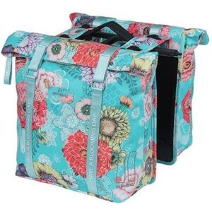 Τσάντα για σχάρα BASIL BLOOM FIELD DOUBLE PANNIER BAG MIK 28-35L, MIK System (έτοιμο για χρήση) γαλάζιο (ΝΕΟ)