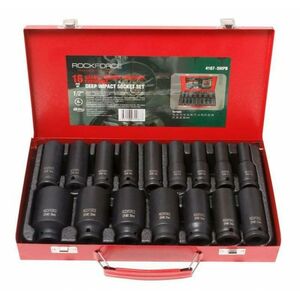 ROCKFORCE ΜΑΚΡΙΑ ΚΑΡΥΔΑΚΙΑ ΚΡΟΥΣΗΣ 16τμχ. 1/2" /ΒΑΛΙΤΣΑ