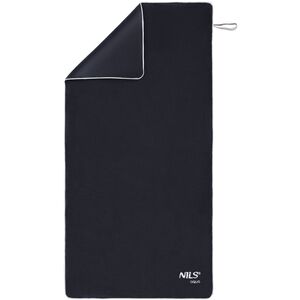 Πετσέτα μικροϊνών Frotte μαύρη 160x80cm Nils Aqua