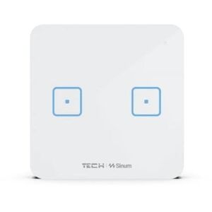 Ενσύρματος διακόπτης δύο θέσεων μαύρος WS-02M TECH Sterowniki