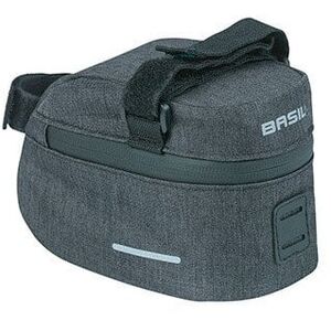Torebka podsiodłowa BASIL DISCOVERY 365D FRAME BAG M 1L, mocowanie na paski, wodoodporna black melee (NEW 2024)
