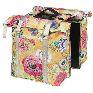 Torba na bagażnik BASIL BLOOM FIELD DOUBLE PANNIER BAG MIK 28-35L, MIK System (ready to go) honey yellow (NEW 2024)