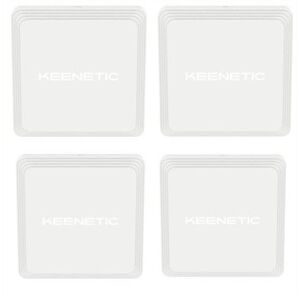 Keenetic Voyager Pro AX1800 Mesh WiFi-6 Router/rozszerzacz/punkt dostępowy, 4 sztuki w zestawie