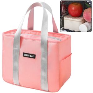 Torba Termiczna Izolacyjna Śniadaniowa Lunch Bag Różowa 24cm