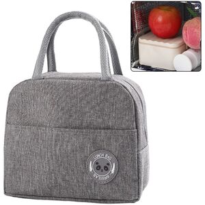 Torba Termiczna Izolacyjna Śniadaniowa Lunch Bag Szara 23cm