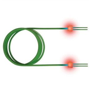 saCon Kabel światłowodowy LED duplex 50/125µm OM3, LC/LC, turkusowy, 3 m