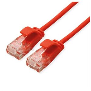 ROLINE GREEN UTP patchkabel Cat.6A (Class EA), LSOH, extra dun, czerwony, 3 m